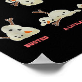 Poster Pain Scale Funny Melting Snowman Christmas (Coin)