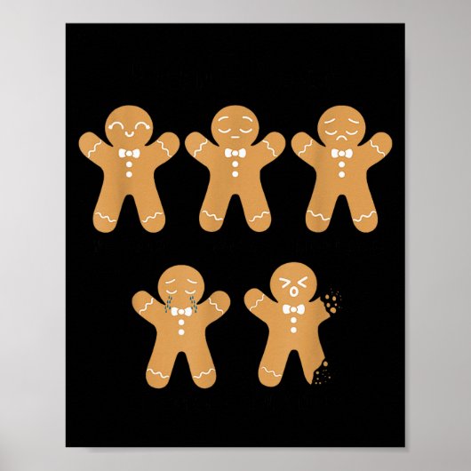 Poster Pain Scale Gingerbread, Funny Gingerbread Christma (Devant)