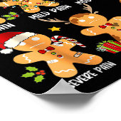 Poster Pain Scale Gingerbread Trauma Nurse Christmas Nurs (Coin)