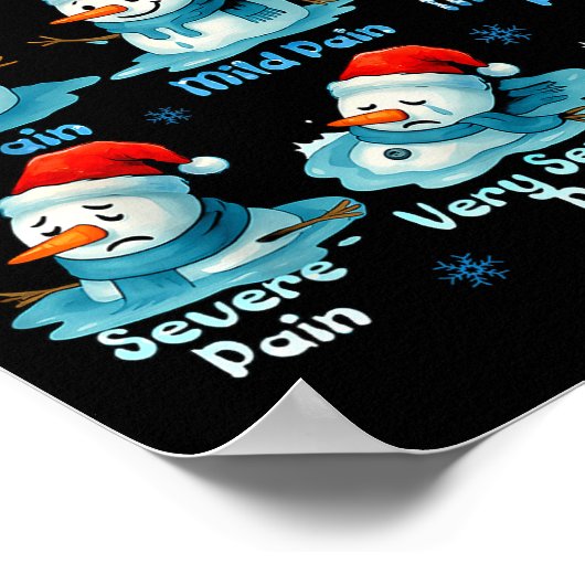 Poster Pain Scale Snowman Healthcare Worker Pain Essment (Coin)