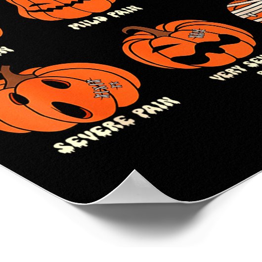 Poster Pain Scale Soky Pumpkin Fall Halloween Trauma Nurs (Coin)