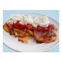 Pain Sucré Aux Fraises Et À La Crème