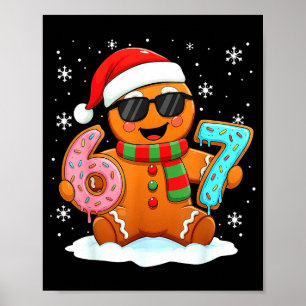 Poster Pains d'épice Six Sept Bruh Drôle de Noël Meme Si