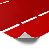 Poster Pains d'épices de Noël rouge mignon (Coin)