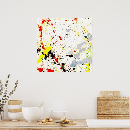 Poster Paint Splatter (Cuisine)