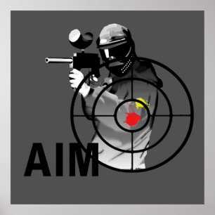 Poster Paintball Shooter - Objectif