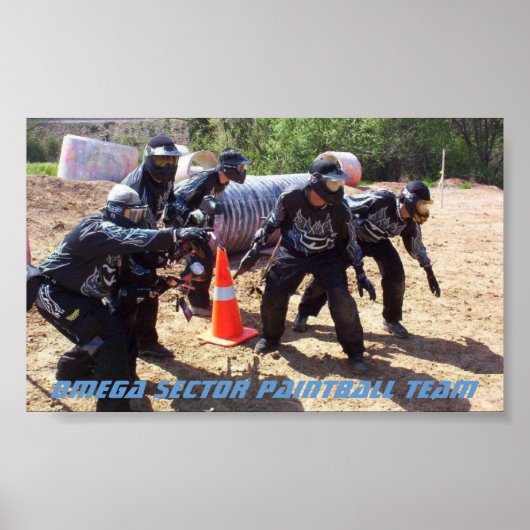 Poster Paintball : Team Omega Sector (Devant)