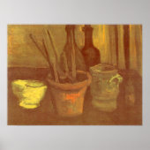 Poster Paintbrusks Still Life dans un Pot Vincent van Gog (Devant)