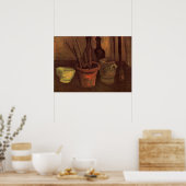Poster Paintbrusks Still Life en Pot par Vincent van Gogh (Cuisine)