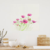 Poster Painted watercolor poppies 3 (Cuisine)