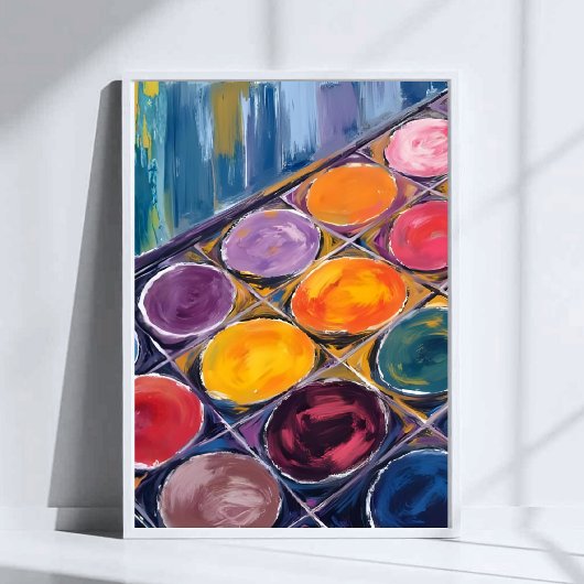 Poster Painter’s Palette | Watercolor Artist Painting
