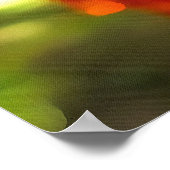 Poster Painti Abstrait Abstrait de l'arbre d'abricot (Coin)