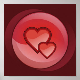 Poster Pair of Hearts