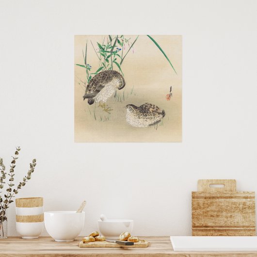 Poster Paire d'affiche de Quail (Cuisine)