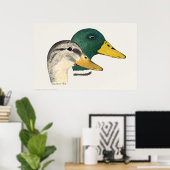 Poster Paire de canards colverts (Drake et Hen) (Bureau à domicile)