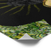 Poster Paire de canicules (Noir + Blanc) - Mona Lisa (Coin)