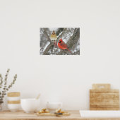 Poster Paire De Cardinaux Du Nord (Cuisine)