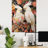 Poster Paire de Cockatoos (Bureau à domicile)