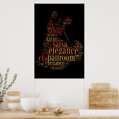 Poster Paire de danse en tant que mots conception de nuag (Cuisine)