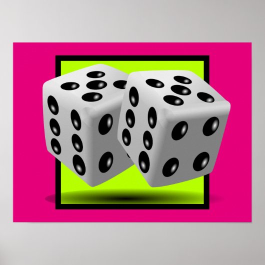 Poster Paire de dés (Devant)