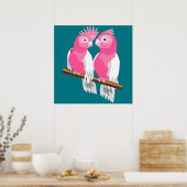Poster Paire de Galahs (Cuisine)