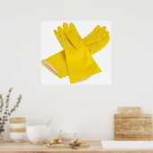 Poster Paire de gants en latex (Cuisine)