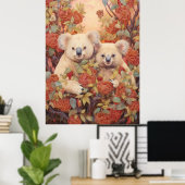 Poster Paire de koalas (Bureau à domicile)