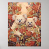 Poster Paire de koalas (Devant)