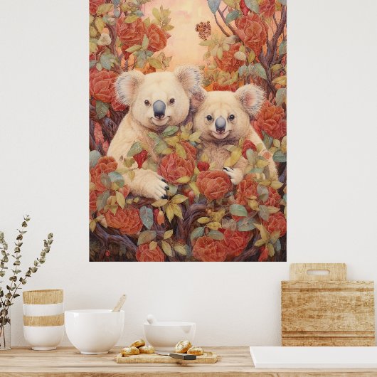 Poster Paire de koalas (Cuisine)