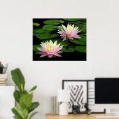Poster Paire de nénuphars (Bureau à domicile)