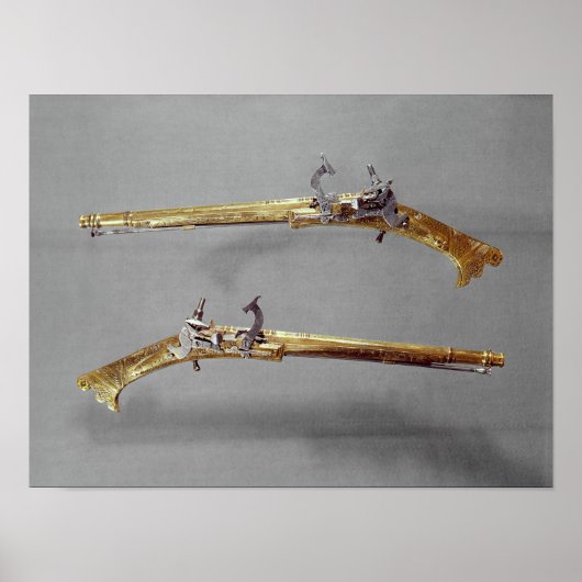 Poster Paire de pistolets, 1624-26 (Devant)