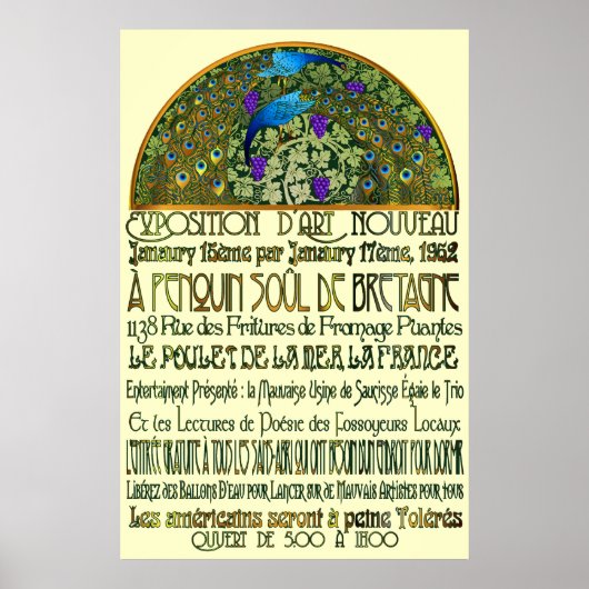 Poster Paire Peacock (Devant)