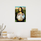 Poster Paire Poméranienne 3 - Mona Lisa (Cuisine)