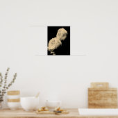 Poster Paire rose À Sepia Tint (Cuisine)