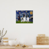 Poster Paire Springer Anglais - Nuit étoilée (Cuisine)