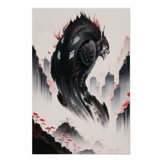 Poster Paisagem - Kaiju Lobo Serpente (Devant)