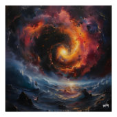 Poster Paisaje Espacial Apocalíptico (Devant)