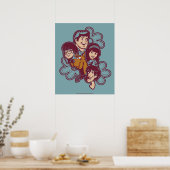 Poster Paisely Flower Scooby-Doo et le Gang (Cuisine)