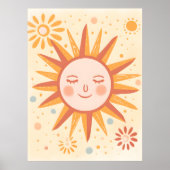 Poster paisible Sun Nursery Wall Art (Devant)