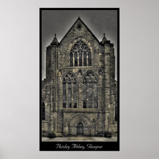 Poster Paisley Abbey, Glasgow, Scotland (Devant)