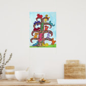 Poster Paisley Cat Tree of Life (Cuisine)