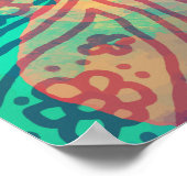 Poster Paisley de caniche (Coin)