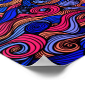 Poster Paisley haché (Coin)