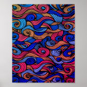 Poster Paisley haché (Devant)