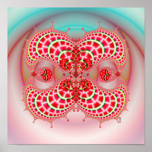 Poster Paisley Melons Fusionner (12 par 12) Imprimer