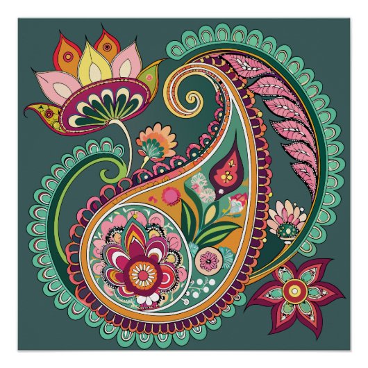 Poster Paisley Patterning (Devant)