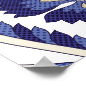 Poster Paisley patternpa indien traditionnel (Coin)