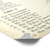 Poster Paisley Peacock Couleurs Réception Carte de siège (Coin)