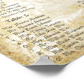 Poster Paisley Peacock Couleurs Réception Carte de siège (Coin)