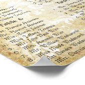 Poster Paisley Peacock Couleurs Réception Carte de siège (Coin)